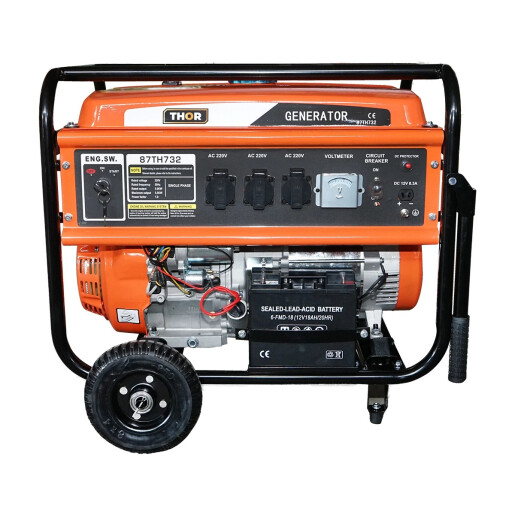 Generator electric 220V, 5.5KW pe benzina Thor