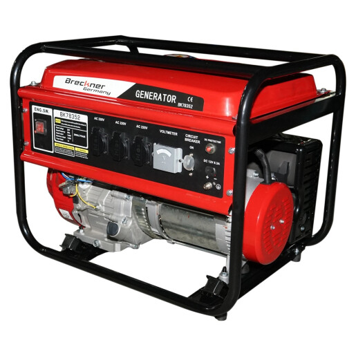 Generator electric pe benzina 220V 7.5KW 50Hz, 17CP pornire manuala Breckner Germany