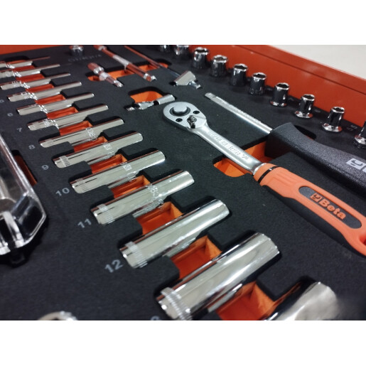 Carucior scule Mobil Beta RSC24/7-0 Orange cu 7 sertare 