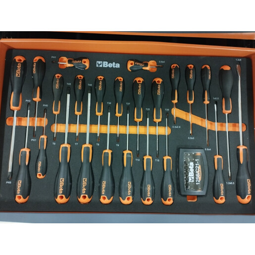 Carucior scule Mobil Beta RSC24/7-0 Orange cu 7 sertare 