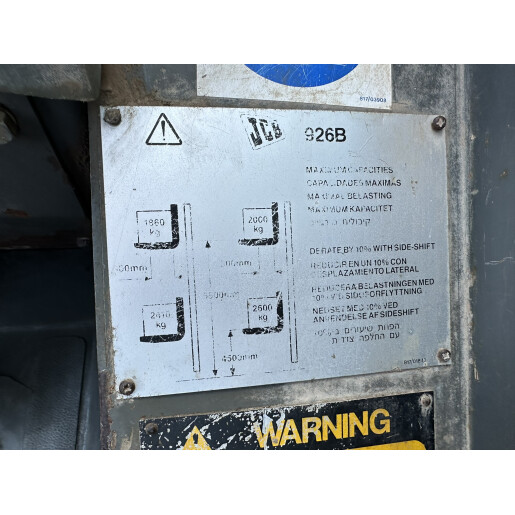 Motostivuitor diesel JCB 926B pentru teren accidentat   