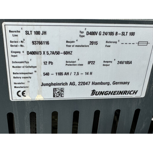 Statie incarcare Jungheinrich SLT 100 24V/105A