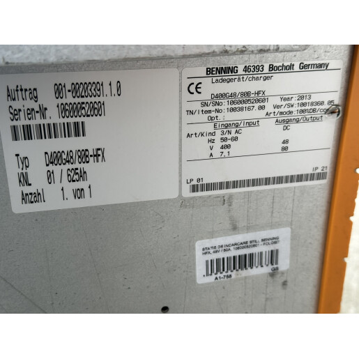 Statie incarcare Still HFX 48V/80A