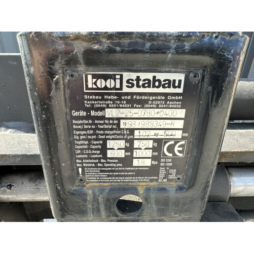 Atasament / Translatie STABAU pt stivuitoare cu pozitionare furci - 1.25 Tone