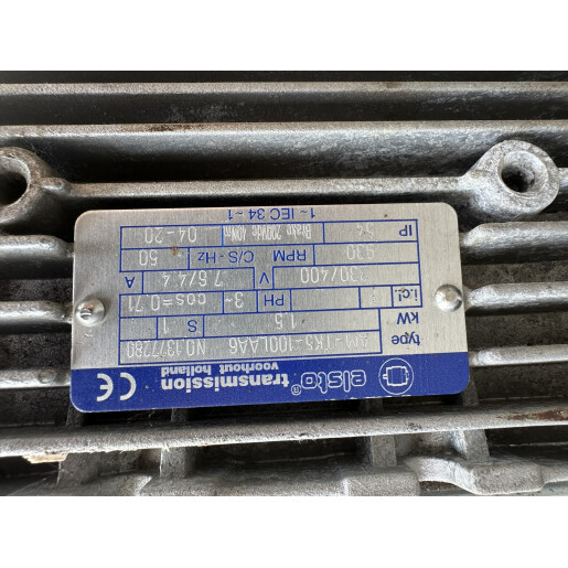 Motor electric ELSTO - 1.5 KW echipat cu reductor pt diverse utilizari