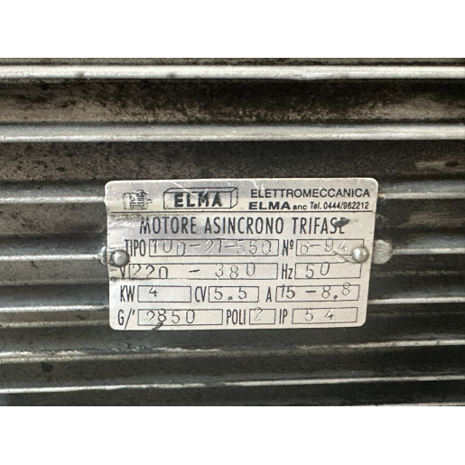 Motor electric ELMA de 4 KW cu fulie curea