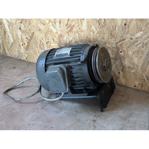 Motor electric TECO industrial de 4 KW cu fulie curea 