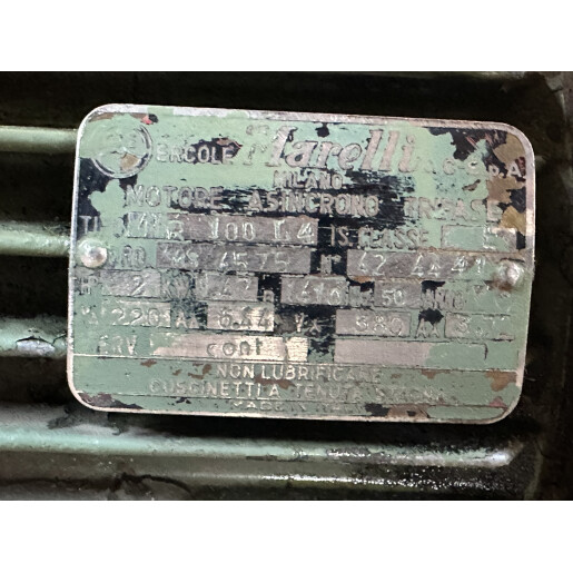 Motor electric Marelli industrial de 4 KW cu fulie curea