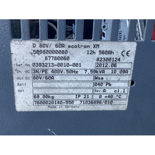 Statie incarcare Still ecotron XM 80V/60A