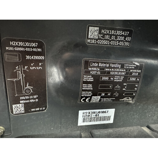 Stivuitor Linde H20T-01 - GPL - 2T - 2018