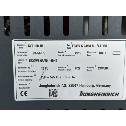 Statie incarcare Jungheinrich SLT100  24V/ 50A