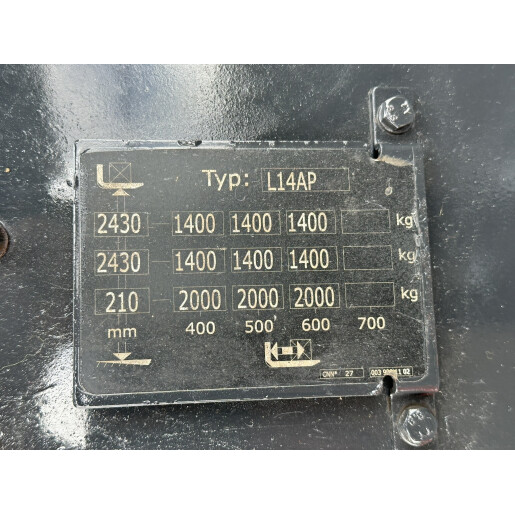 Liza electrica cu catarg 1.4T/2.42 LINDE L14 AP - 2022