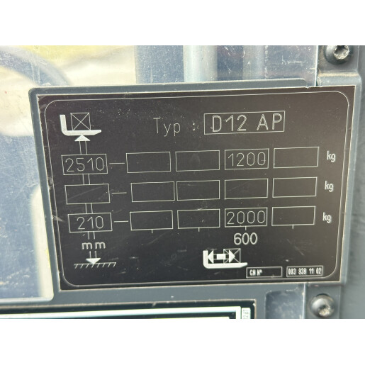 Liza electrica cu catarg 1.2T/2.51 LINDE D12 AP - 2019