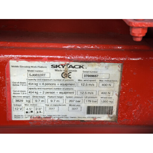 Nacela Diesel Skyjack tip foarfeca pentru teren accidentat - 12m - 2017 scissor lift 