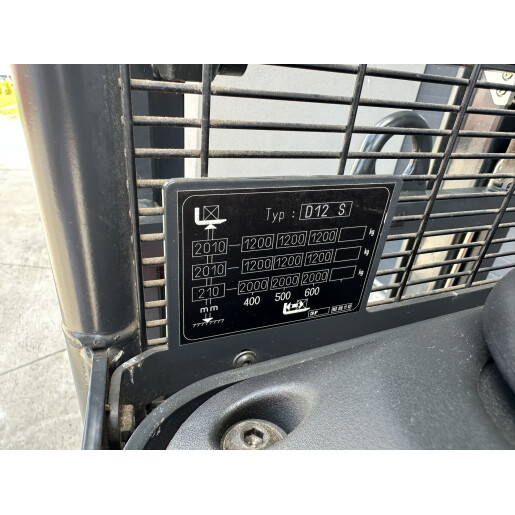 Liza electrica cu catarg LINDE D12 S - 1.2T - 2016 