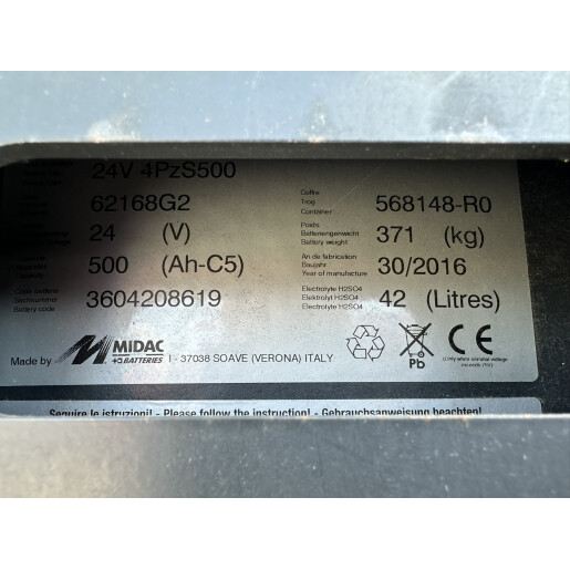 Liza electrica cu catarg LINDE D12 S - 1.2T - 2016 