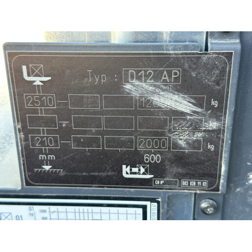 Liza electrica cu catarg 1.2T/2.52 LINDE D12 AP - 2019