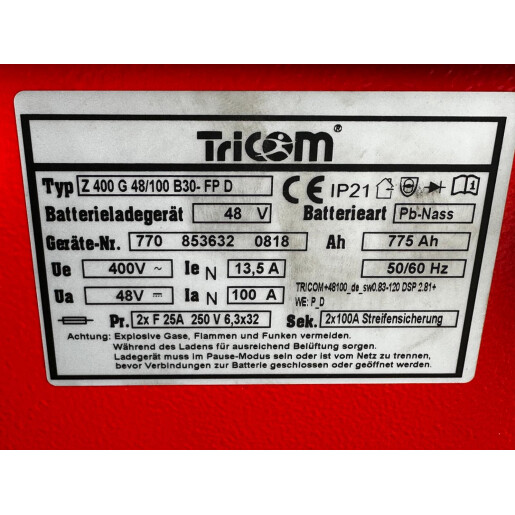 Statie de incarcare Tricom Futur 48V/100A