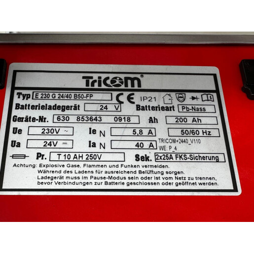 Statie incarcare Tricom Futur smart 24V/40A