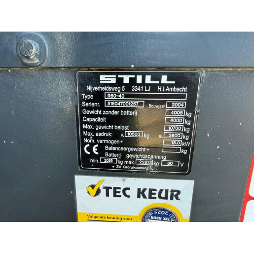 Stivuitor Electric STILL R60-40  - 4T 