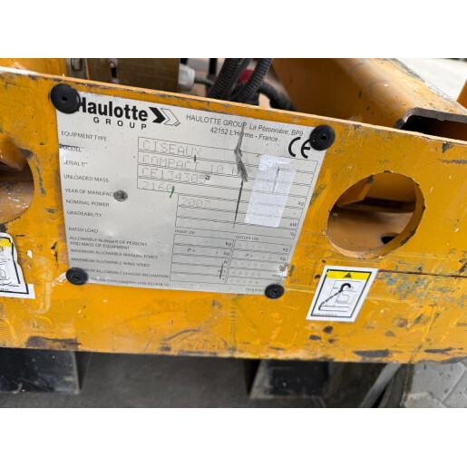 Nacela Electrica HAULOTTE COMPACT10 Tip foarfeca - 10m - 2007 