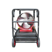Incalzitor aer pe motorina si electric 220V, consum 3.5L/h, rezervor 45L, capacitate 1000 m³/h
