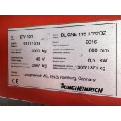 Reach Truck Jungheinrich ETV 320 Electric - 2T - 2016