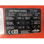 Stivuitor Reach Truck Electric LINDE R16-01 - 1.6T - 2016 