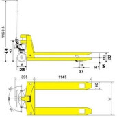 Transpalet manual HPT25 