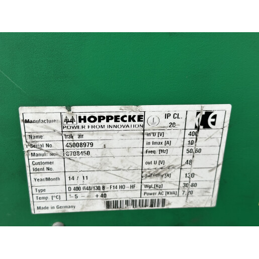 Statie incarcare Hoppecke trak air 48V/130A