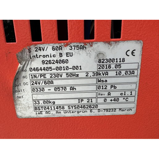 Statie incarcare Linde intronic B 24V/60A