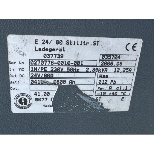 Statie incarcare Still Stilltronic ST 24V/80A