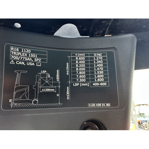 Stivuitor Reach Truck Electric LINDE R16-01 - 1.6T - 2016 