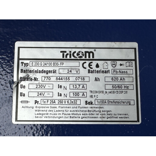 Statie incarcare Tricom Futur 24V/100A