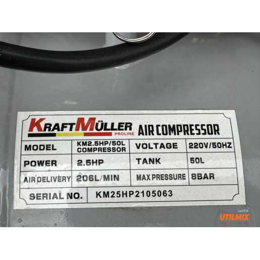 Compresor Kraft Müller KM2.5HP 50L 