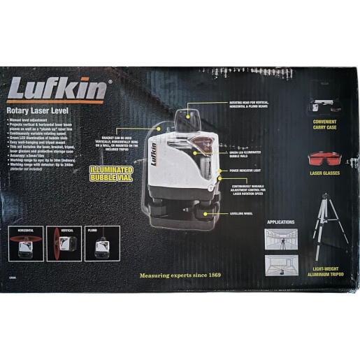LUFKIN LR500 Nivela Laser Rotativa – Set Profesional