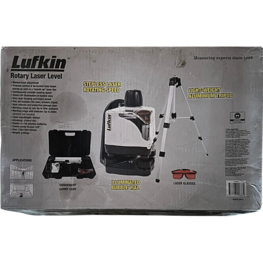 LUFKIN LR500 Nivela Laser Rotativa – Set Profesional